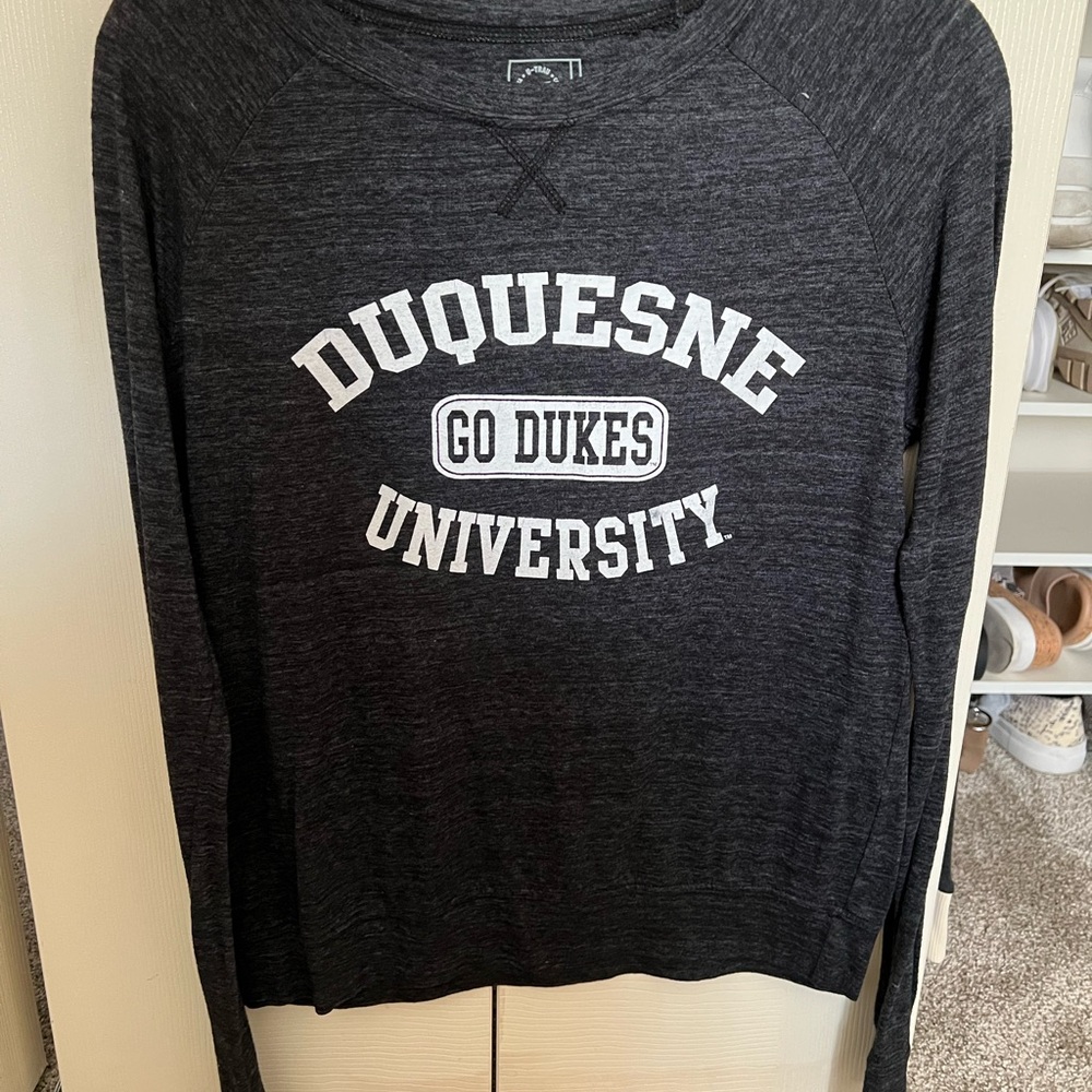 SOLD Duquesne University Dark Gray Long Sleeve